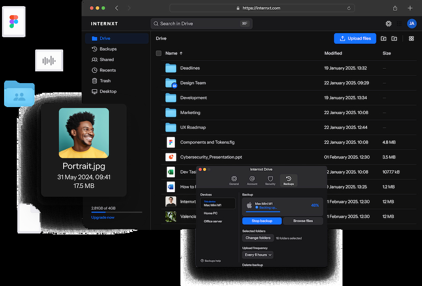 DriveWeb DarkMode image desktop